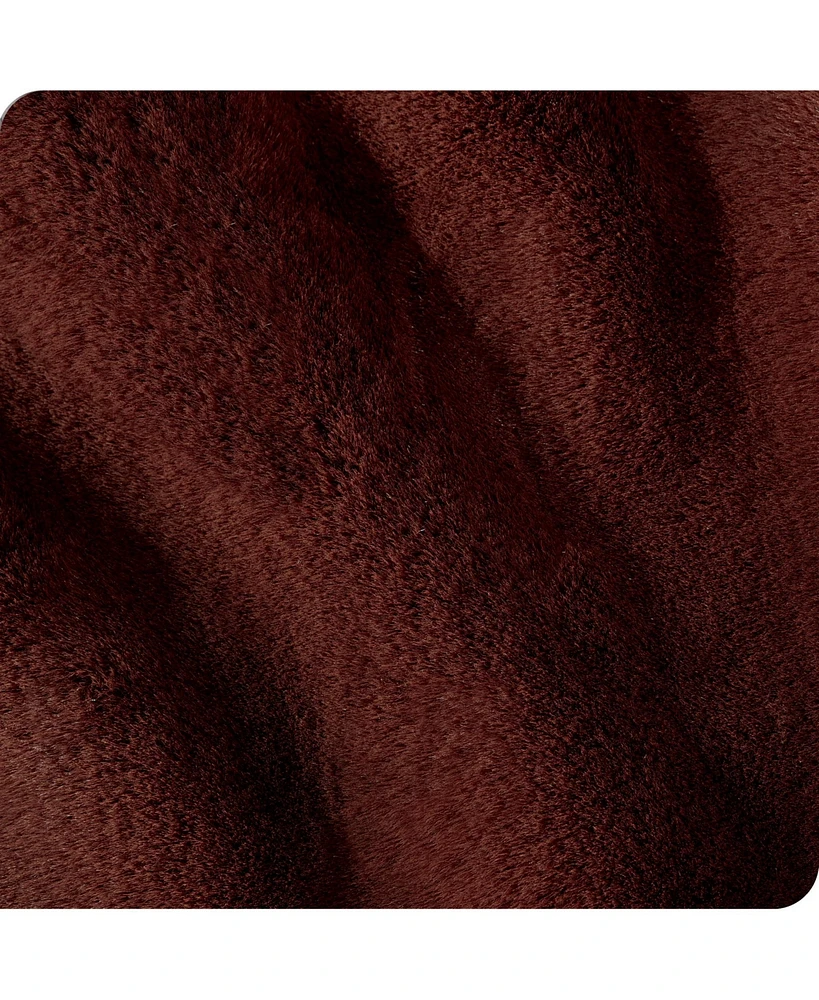 Bare Home Faux Fur Throw Blanket