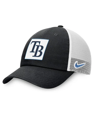 Nike Men's Black Tampa Bay Rays Rise Adjustable Trucker Hat
