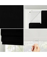 Sun Zero Pryer Textured 100% Blackout Cordless Roman Shade