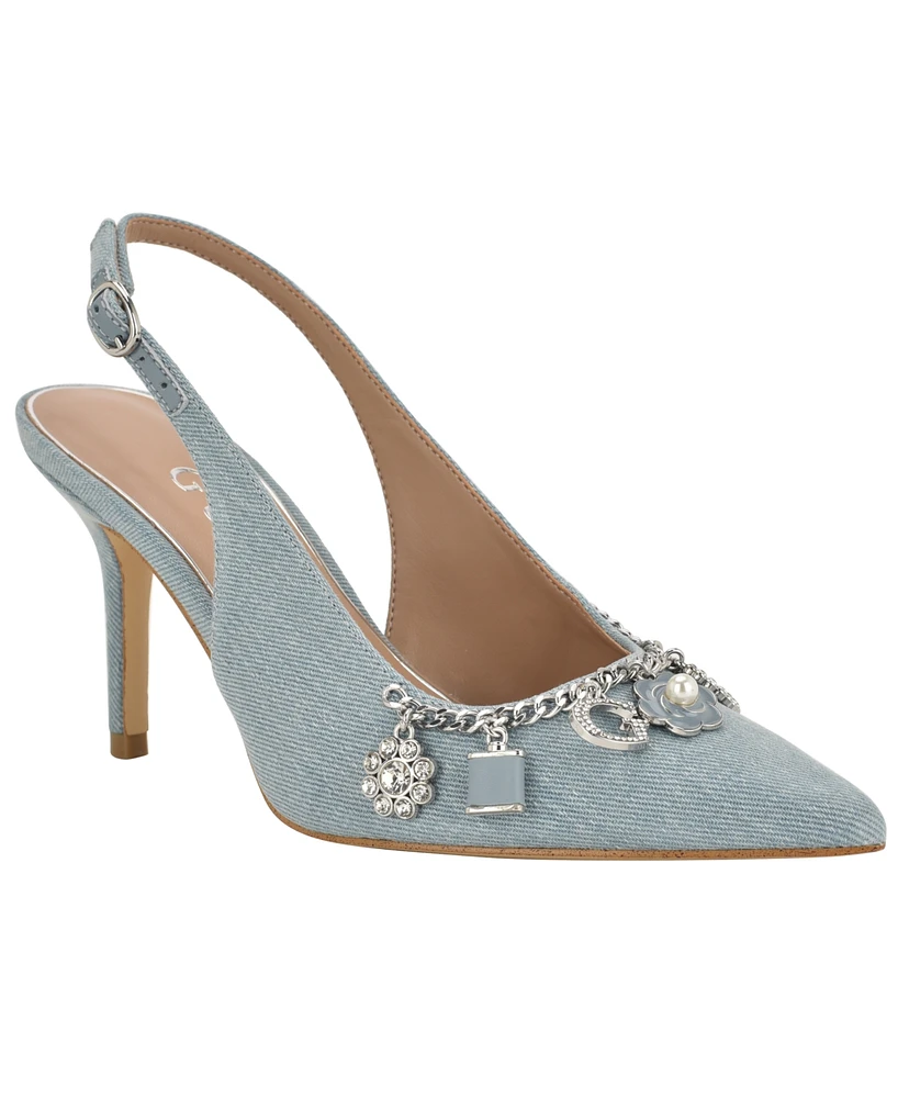 Guess Women's Naska Charms Slingback Pumps