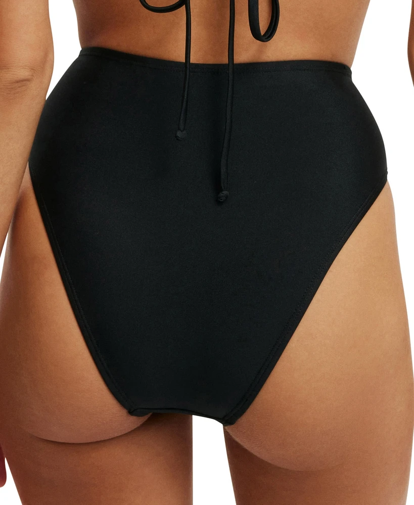 Cotton On Women's High-Waisted Cheeky Bikini Bottoms