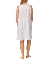 Eileen West Women's Cotton Sleeveless Floral Nightgown