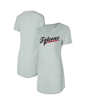 Concepts Sport Women's Gray Atlanta Falcons Petition Knit Nightshirt