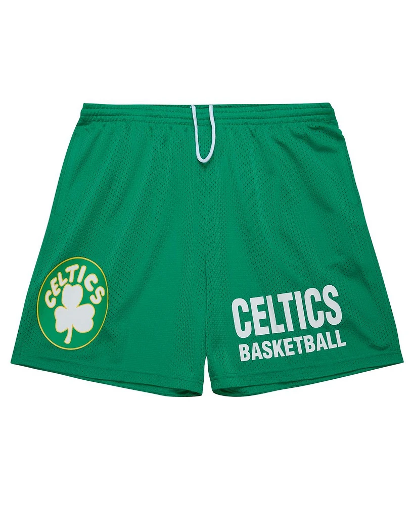 Mitchell & Ness Men's Kelly Green Boston Celtics Hardwood Classics Gameday Mesh Shorts