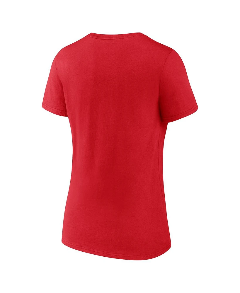 Fanatics Women's Red Philadelphia Phillies 2024 Nl East Division Champions Plus Size Locker Room T-Shirt