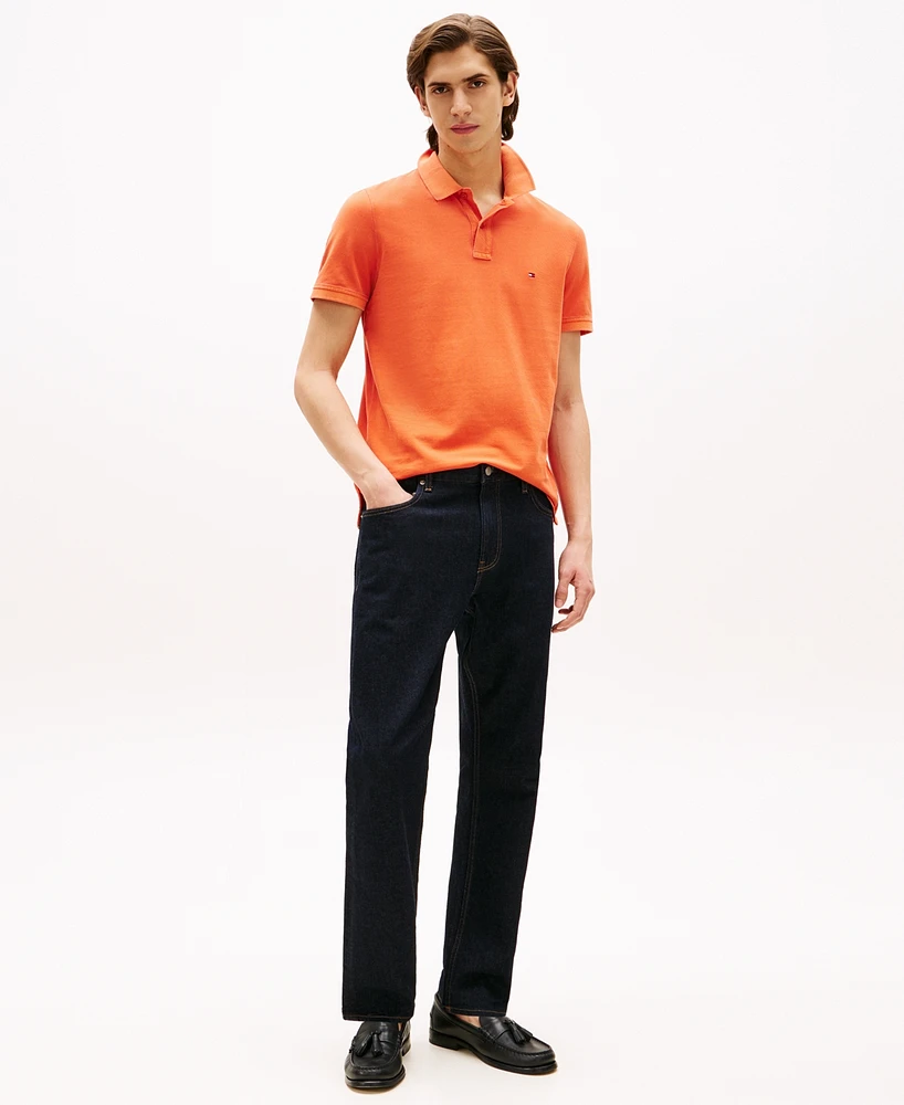 Tommy Hilfiger Men's Short Sleeve Garment-Dyed Polo Shirt