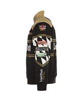 Jh Design Men's Black Nascar Liquid Death Full-Snap Twill Uniform Jacket
