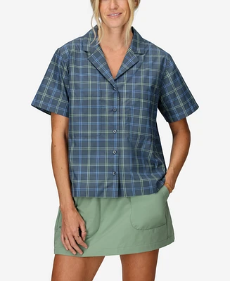 Marmot Women's Air Exchange Upf 40 Camp Novelty Short Sleeve Collar Shirt
