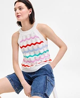 On 34th Women's Zigzag Halter Sweater Tank, Exclusively at Macy's