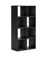 8-Cube Storage Bookcase – Tall Wooden Organizer for Books & Decor