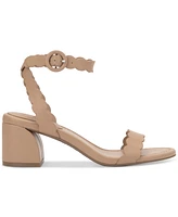 On 34th Women's Pathina Scalloped Block Heel Sandals