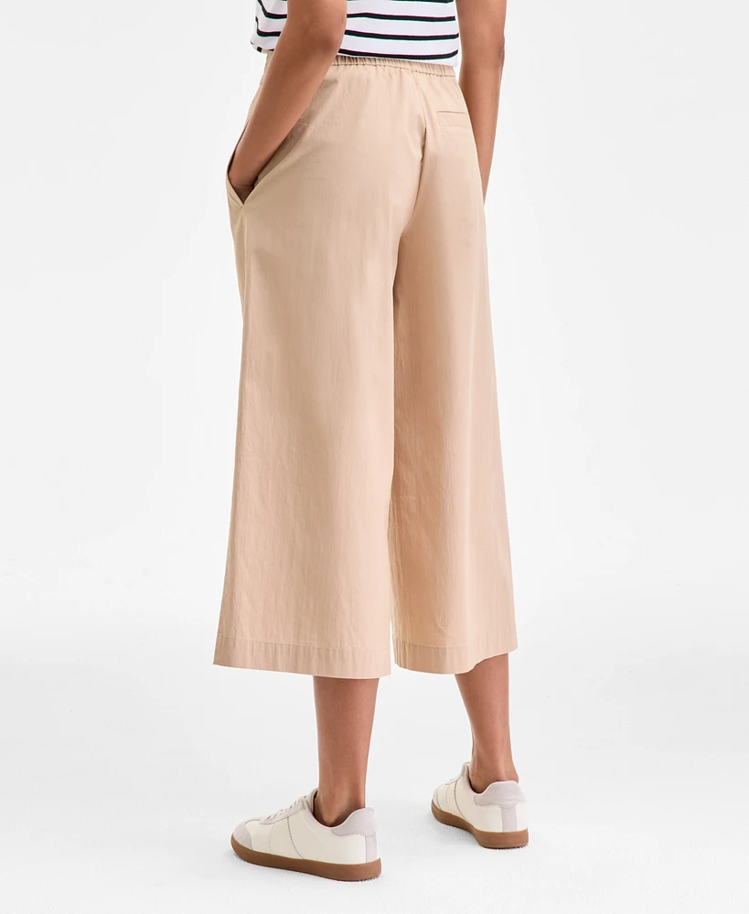 On 34th Women's High-Rise Cropped Wide-Leg Pants, Exclusively at Macy's