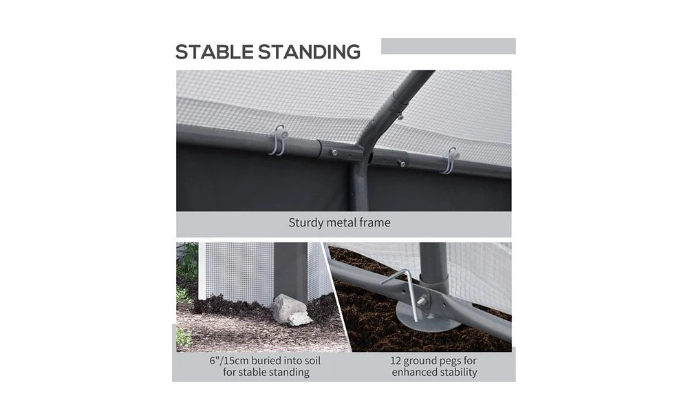 Outdoor Greenhouse for Garden – Weatherproof Plant Growing Shelter