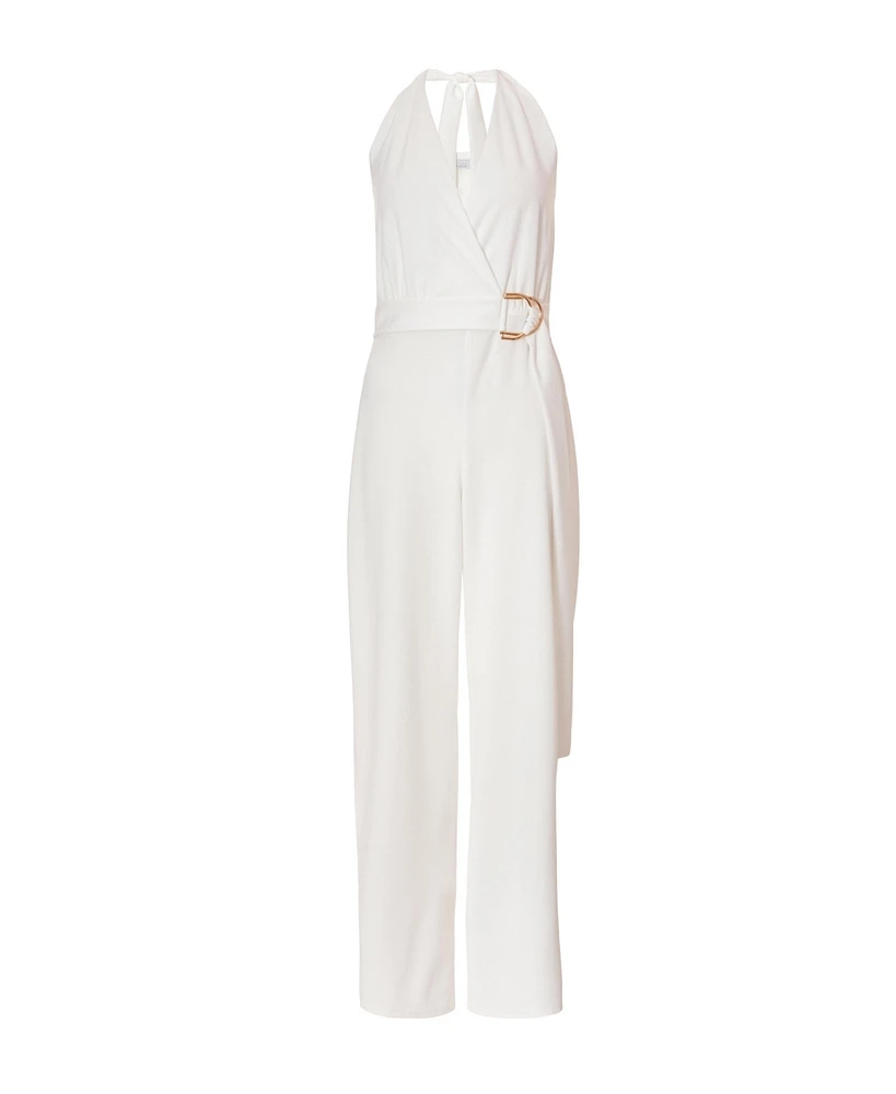 Quiz Women's Scuba Crepe Halter Jumpsuit