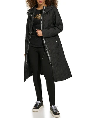 Karl Lagerfeld Paris Women's Quilted Anorak