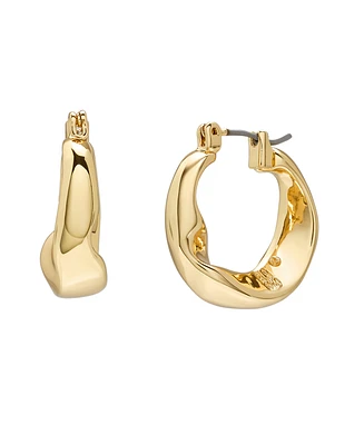Robert Lee Morris Soho Sculpted Small Hoop Earrings