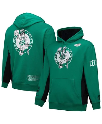 Mitchell & Ness Men's Kelly Green Boston Celtics Hardwood Classics Team Origins Fleece Pullover Hoodie