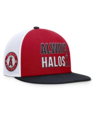 Nike Men's Red Los Angeles Angels Pro Trucker Snapback Hat