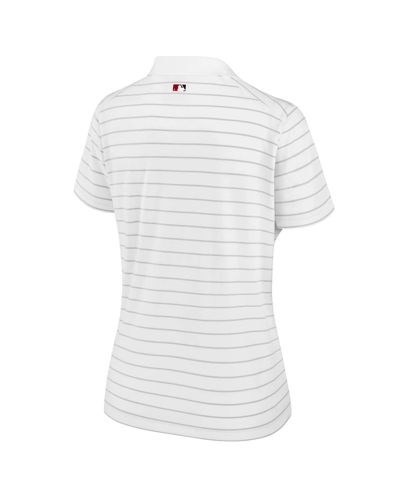 Nike Women's White Minnesota Twins Authentic Collection Victory Performance Polo Shirt