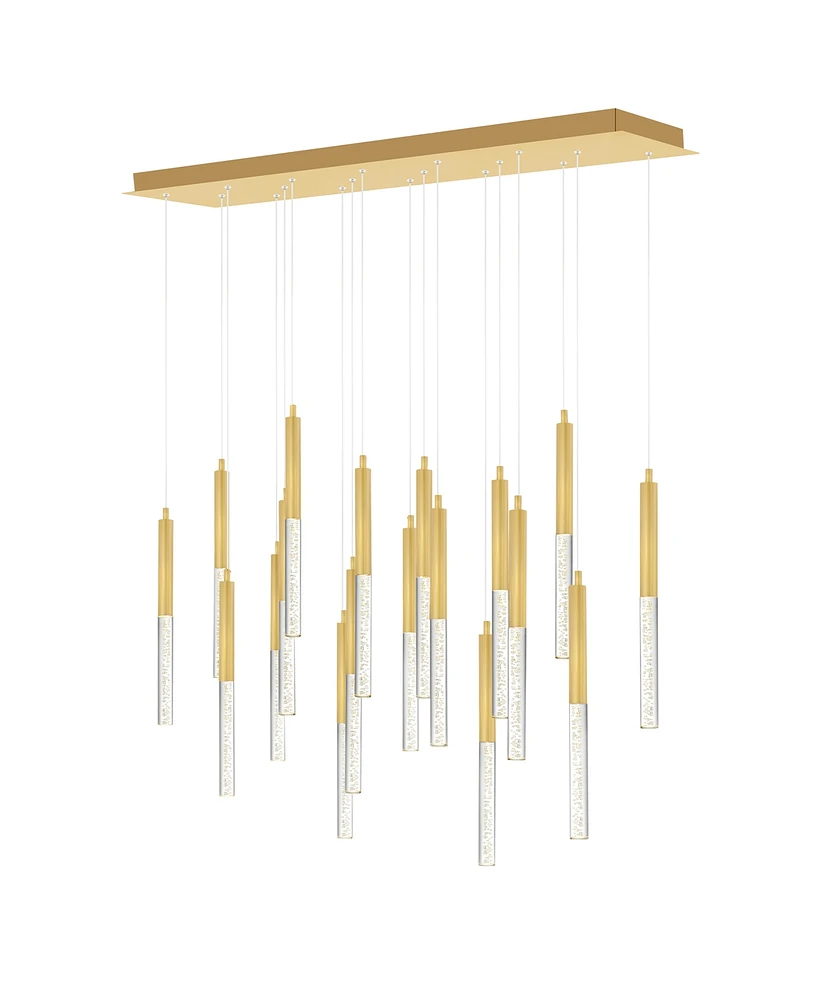 Cwi Lighting 48" Metal Dragonswatch Integrated Led Chandelier