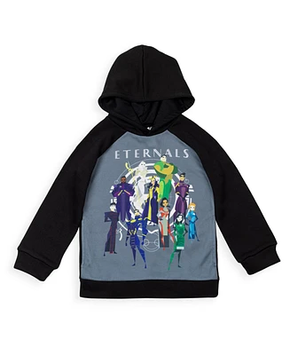 Eternals Boys Fleece Pullover Hoodie with Cape 3D nose