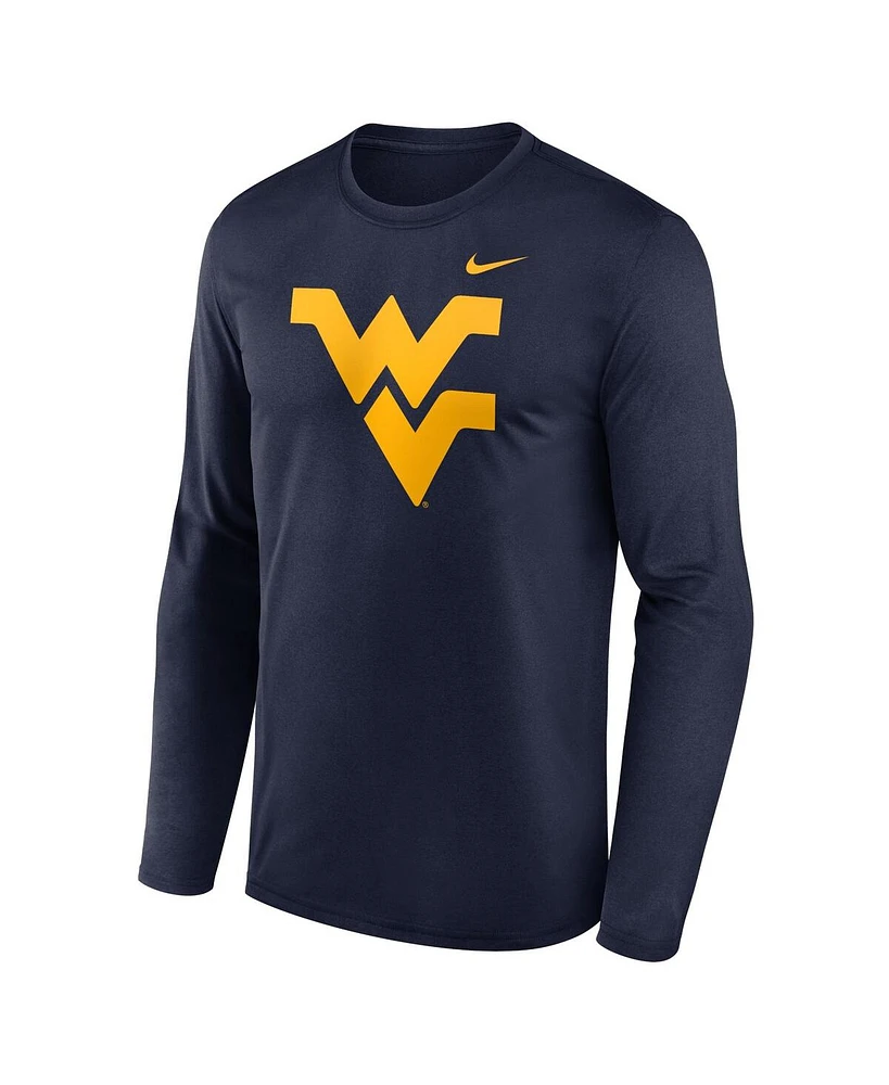 Nike Men's Navy West Virginia Mountaineers Primetime Primary Legend Long Sleeve T-Shirt