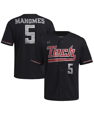 Adidas Men's Patrick Mahomes Black Texas Tech Red Raiders Replica Baseball Jersey