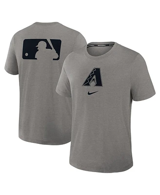 Nike Men's Heather Charcoal Arizona Diamondbacks Authentic Collection Early Work Tri-Blend Performance T-Shirt