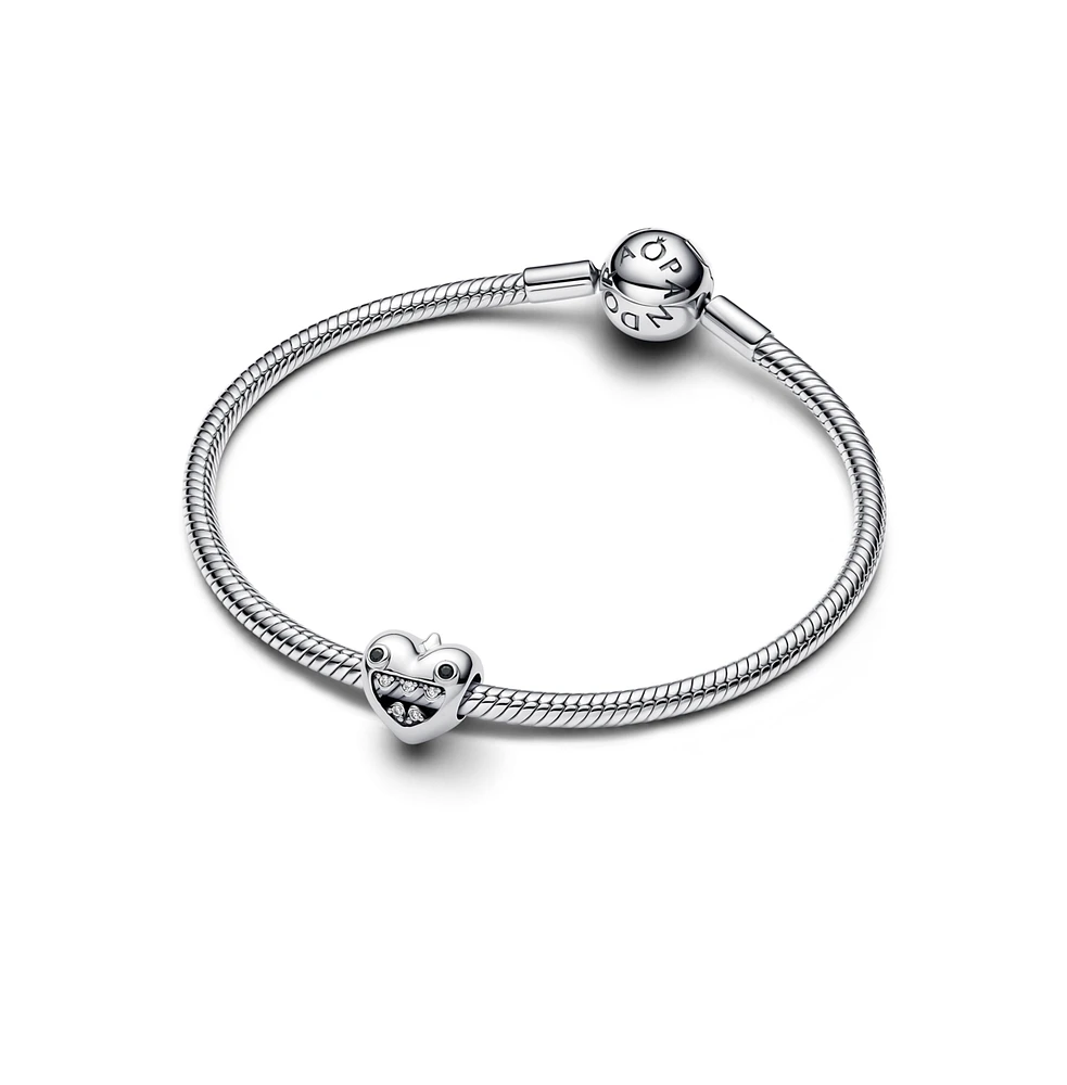Pandora Mom's Little Monsters Heart Sterling Silver Charms