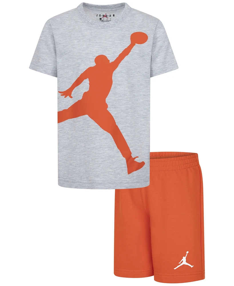 Jordan Little Boys 2-Piece Jumbo Jumpman T-Shirt and Shorts Set