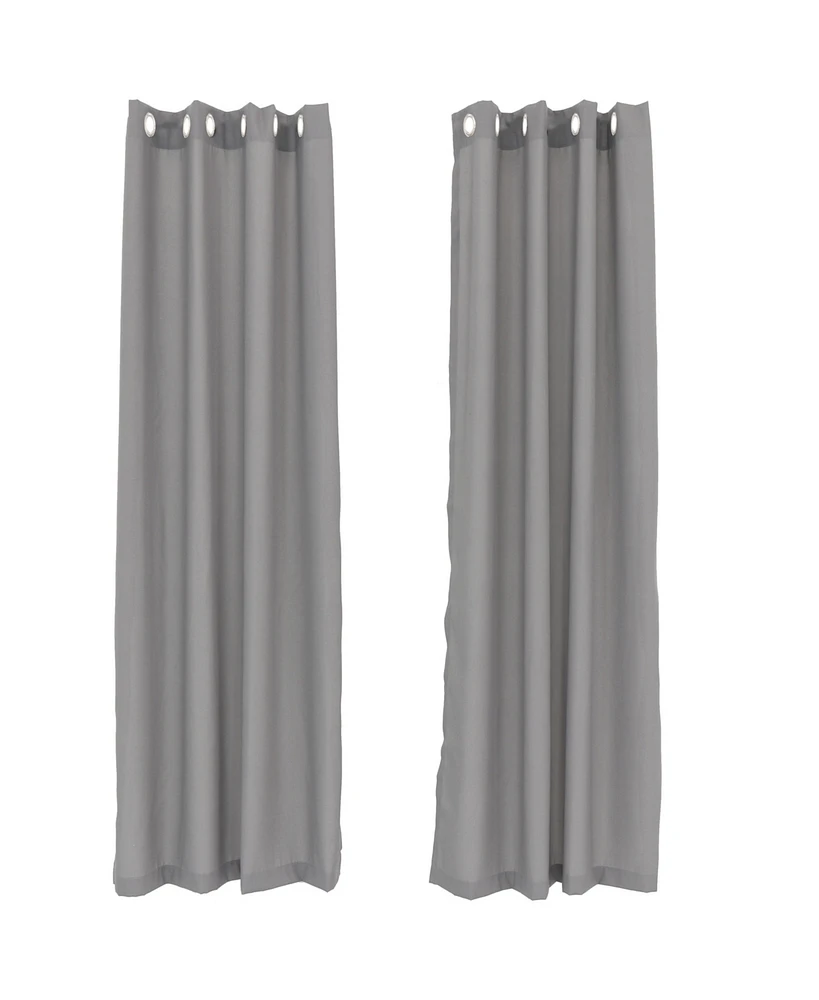 Simple Styles Indoor/Outdoor Curtain Panels with Grommet Tops