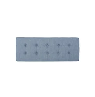 Upholstered Bench with Black Geometric Legs and Modern Bentwood Frame for Living Room or Bedroom-The Pop Home