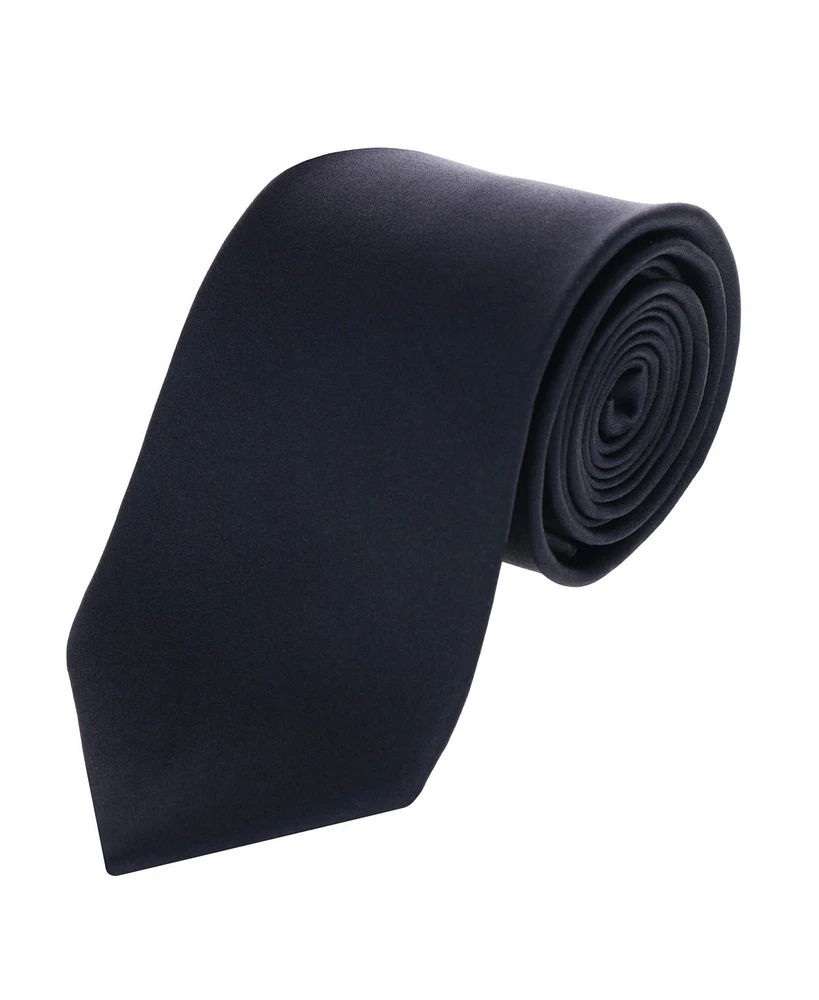 Trafalgar Men's Sutton Solid Color Silk Necktie and Pocket Square Combo