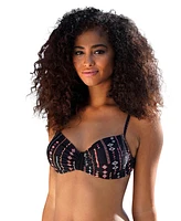 Lascana Women's Boho Print Underwire Bikini Swimsuit Top Bra Sizing