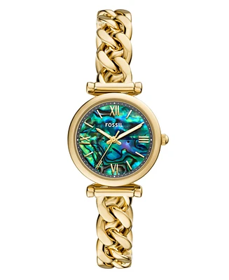 Fossil Women's Carlie Two-Hand Stainless Steel Watch, 28mm