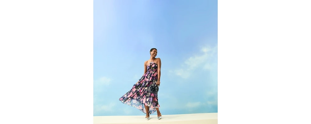 Macy's Flower Show Floral-Print Halter Dress, Exclusively at