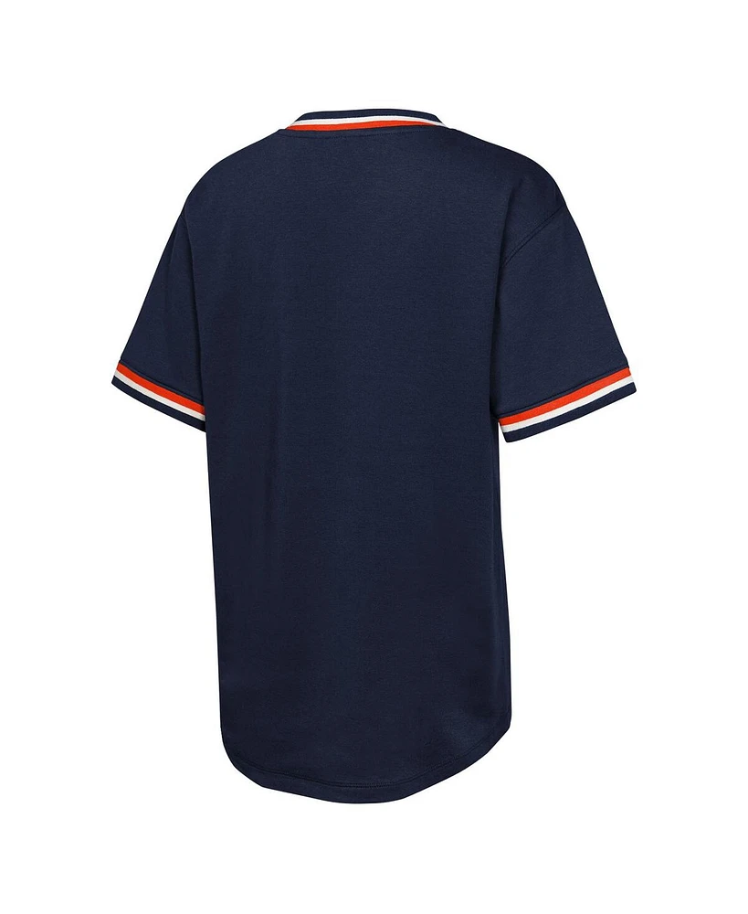 Outerstuff Big Boys and Girls Navy Houston Astros Relief Pitcher V-Neck T-Shirt