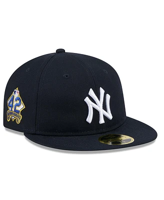 New Era Men's Navy York Yankees 2025 Jackie Robinson Day Retro crown 59FIFTY Unstructured Hat