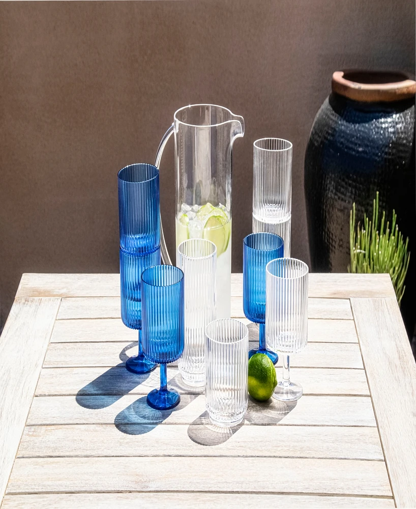 Abode Homewares Party Sleeve Stemless Glasses, Set of 6