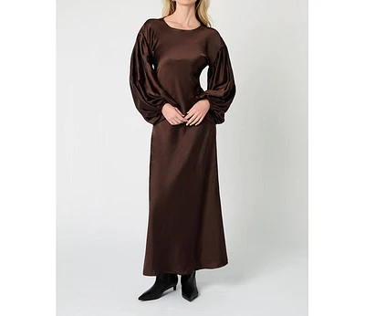 WeWoreWhat Women's Balloon Sleeve Maxi Dress