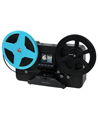 Magnasonic Super 8/8mm Film Scanner, Converts Film into Digital Video, Vibrant 2.3" Screen, Digitize and View 3", 5" and 7" Super