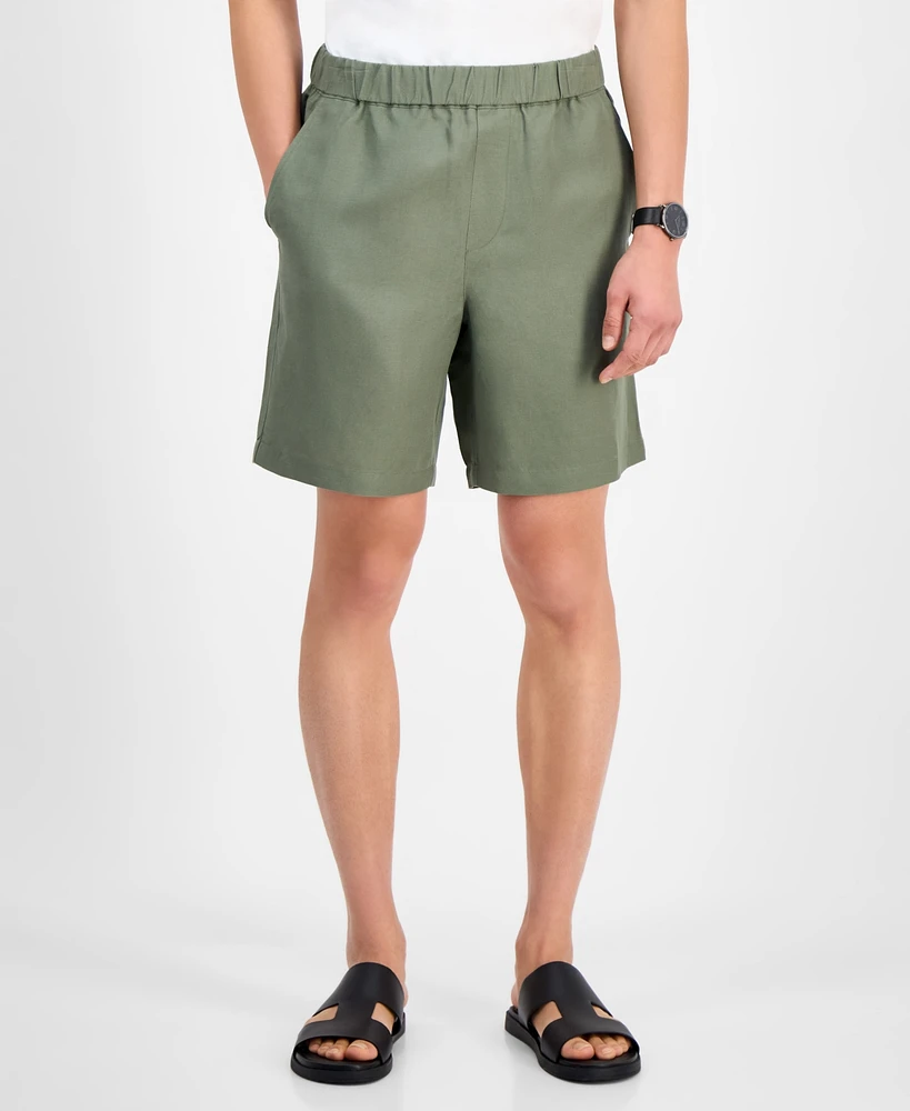 Alfani Men's Linen Pull-On Shorts, Exclusively at Macy's