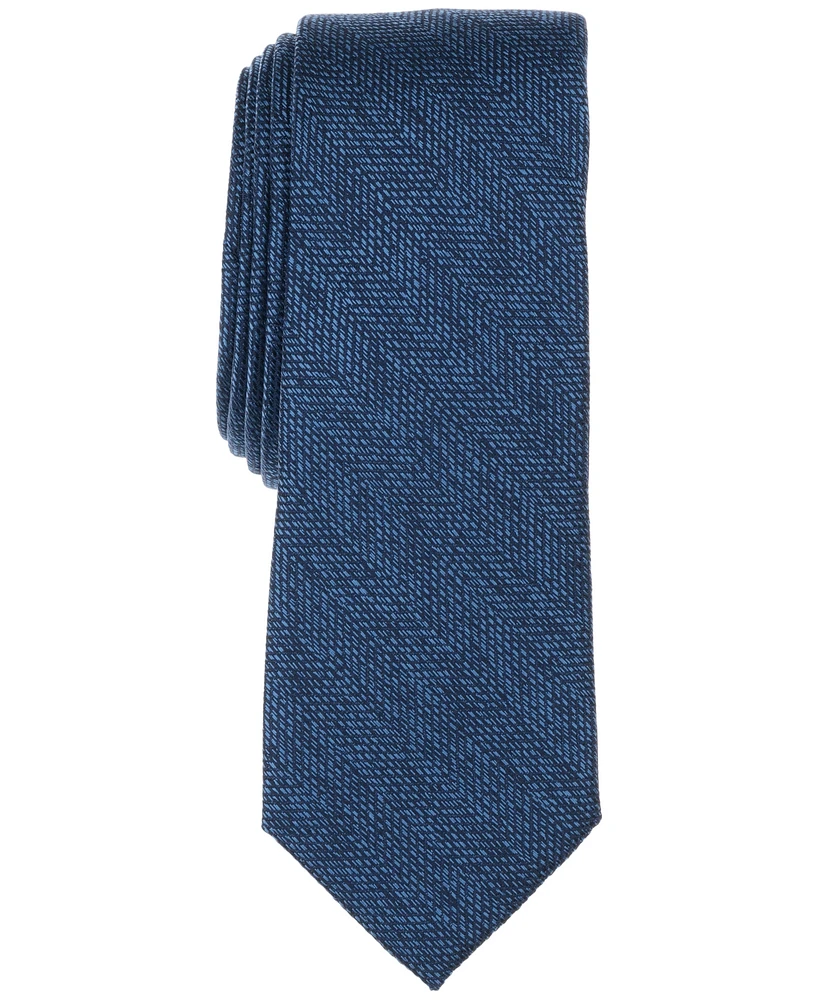 Bar Iii Men's Melange Chevron Solid Tie, Exclusively at Macy's