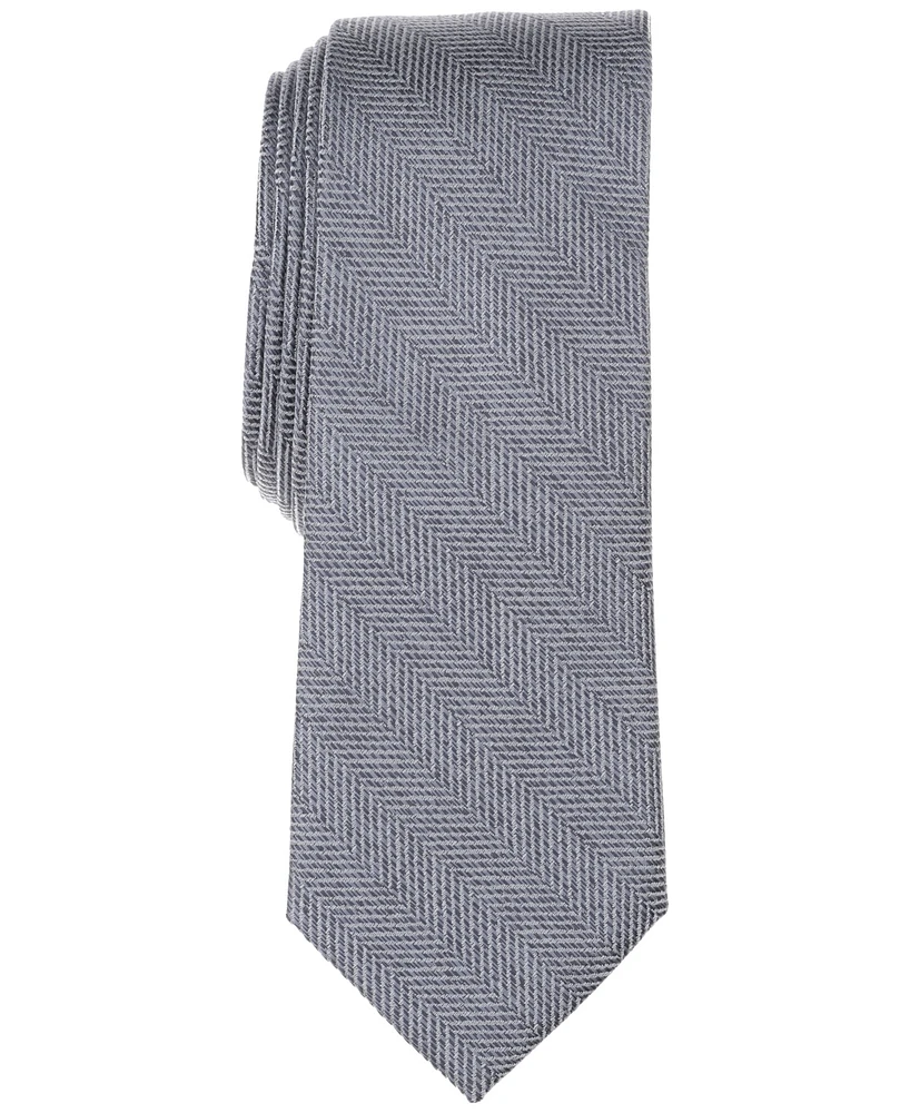 Bar Iii Men's Melange Chevron Solid Tie, Exclusively at Macy's