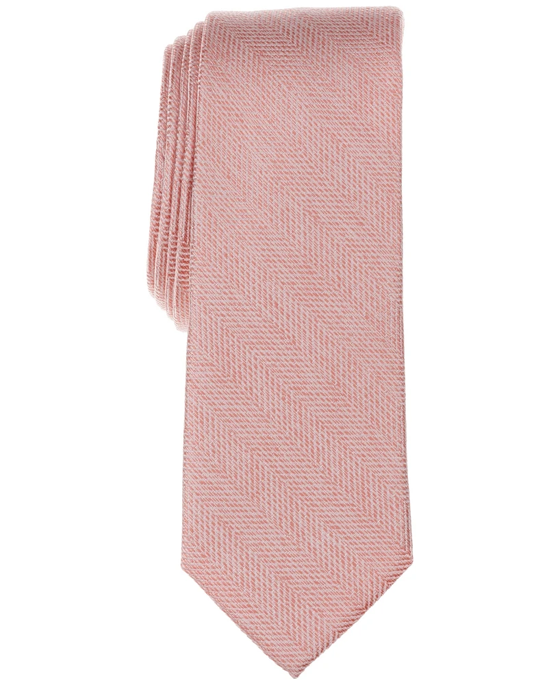 Bar Iii Men's Melange Chevron Solid Tie, Exclusively at Macy's