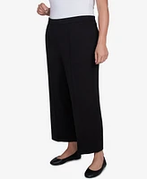 Alfred Dunner Plus Size Natural Instinct Flat Front Relaxed Pull On Ankle Pants
