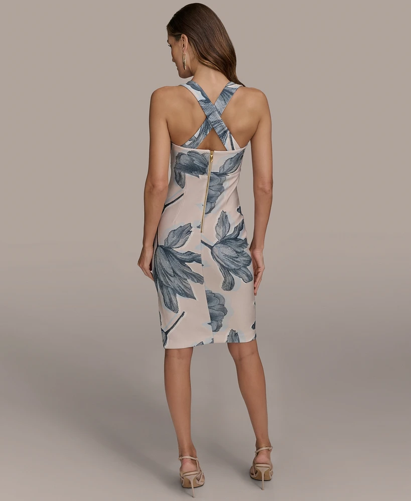 Donna Karan New York Petite Square-Neck Sleeveless Dress