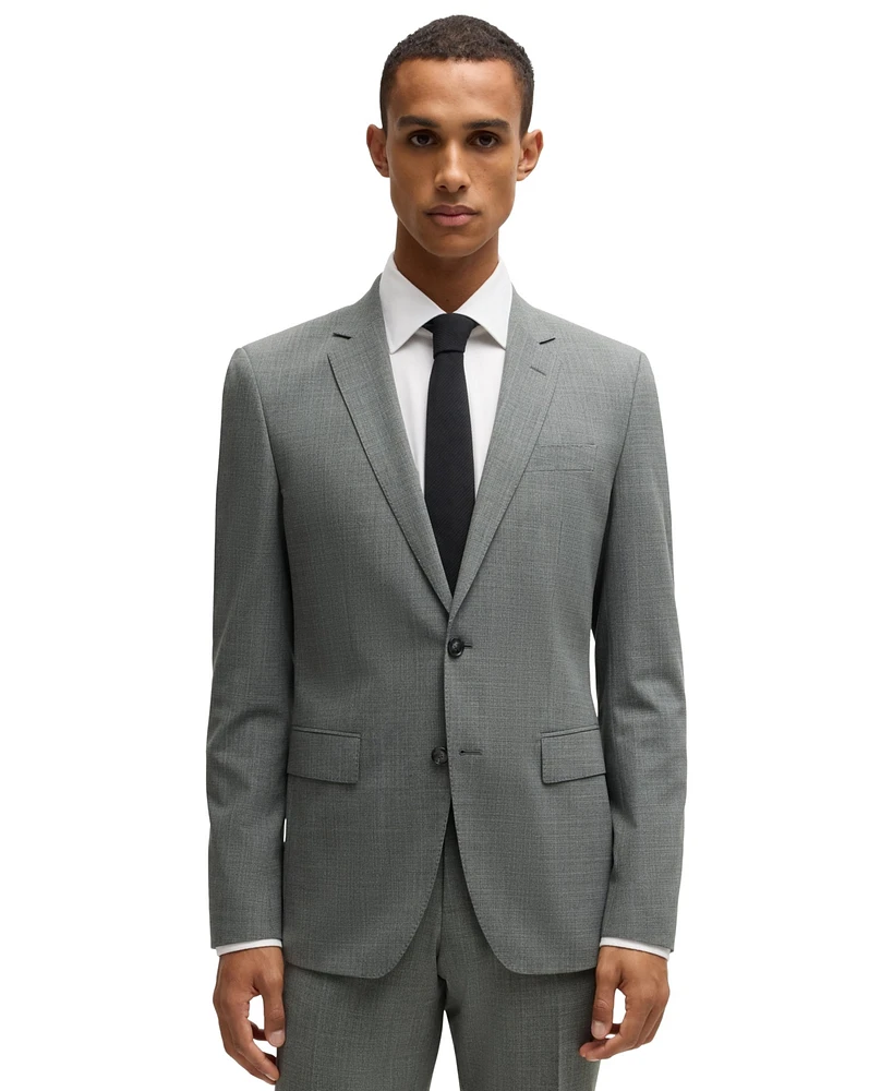 Boss by Hugo Boss Men's Micro-Patterned Stretch Cloth Slim-Fit Suit