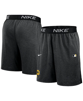 Nike Men's Black Pittsburgh Pirates Authentic Collection Performance Knit Shorts
