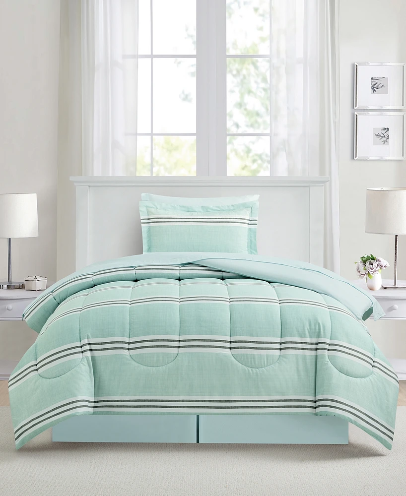 Sunham Aiden Striped 8-Pc. Comforter Sets, Exclusively at Macy's